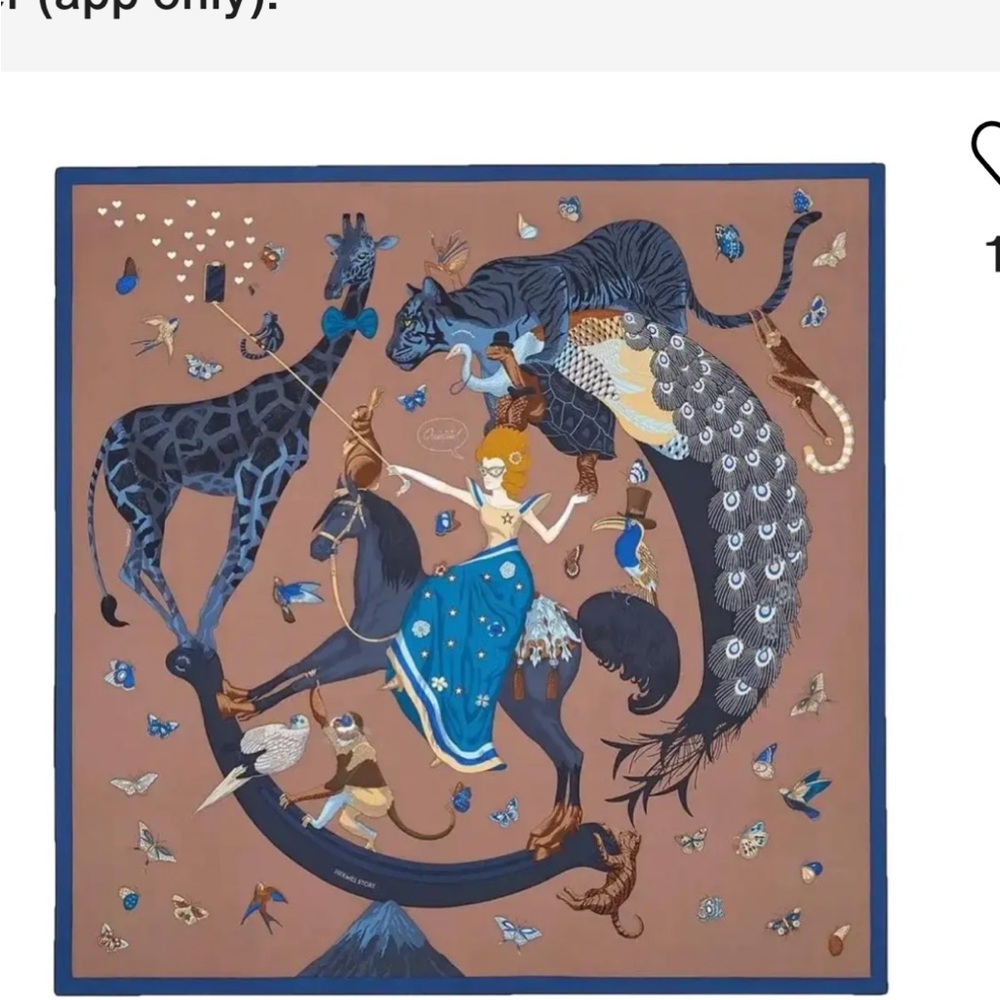 NWT Hermes Story Scarf